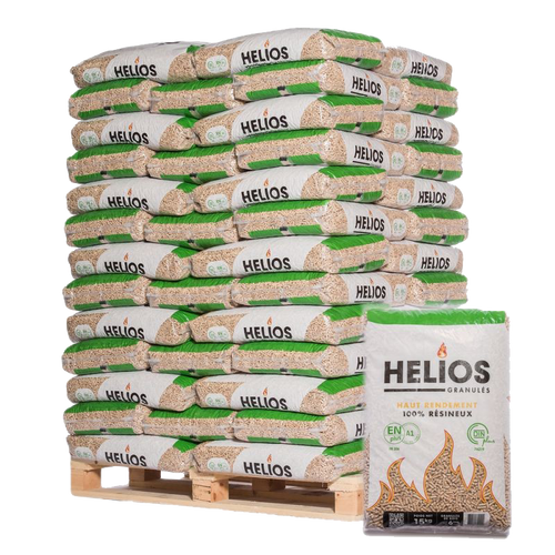 Palette de granulés HELIOS - 65 sacs de 15 kg