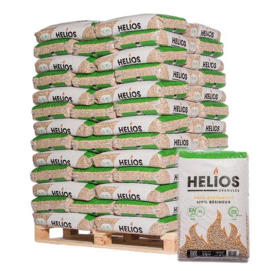 Palette de granulés HELIOS - 65 sacs de 15 kg